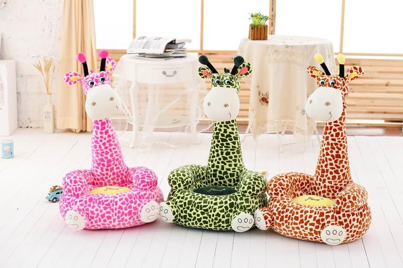 Pluszowy fotel dla dzieci Żyrafa