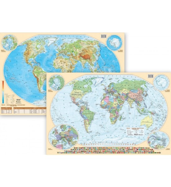 Mapa Świata podkładka na biurko