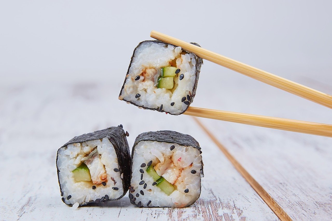 Krewetki, sushi i owoce morza w ciąży